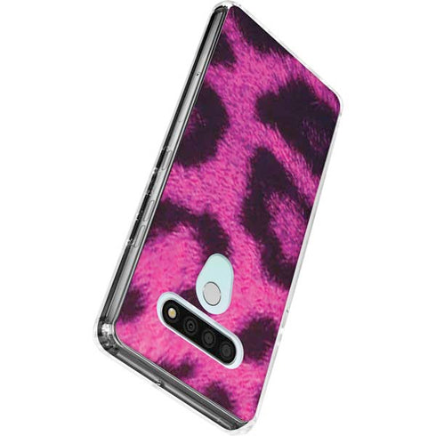 Pink Leopard Spots LG Stylo 6 Clear Case