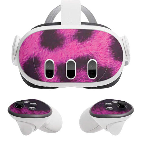Pink Leopard Spots Meta Quest 3 Skin