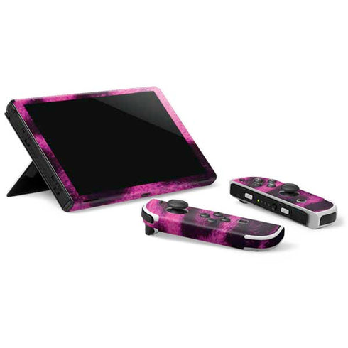 Pink Leopard Spots Nintendo Switch OLED (2021) Skin