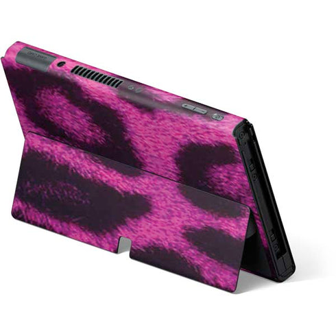 Pink Leopard Spots Nintendo Switch OLED (2021) Skin