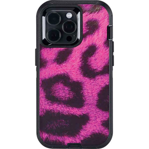 Pink Leopard Spots Otterbox Defender iPhone Skin