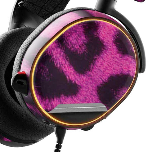 Pink Leopard Spots SteelSeries Arctis 3 Skin