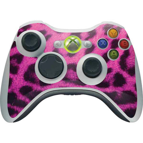 Pink Leopard Spots Xbox 360 Wireless Controller Skin