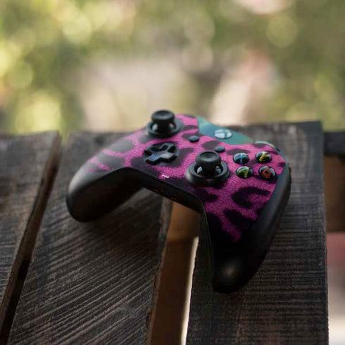 Pink Leopard Spots Xbox One Controller Skin