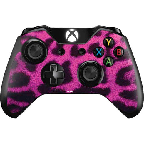 Pink Leopard Spots Xbox One Controller Skin