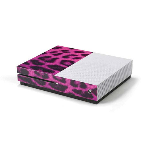 Pink Leopard Spots Xbox One S Console Skin