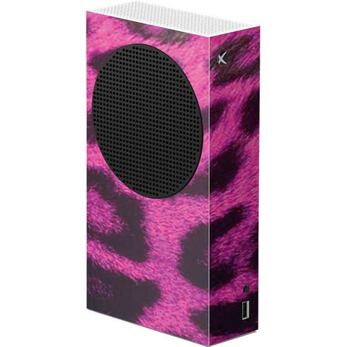 Pink Leopard Spots Xbox Series S Console Skin