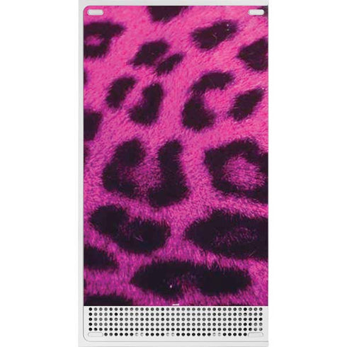Pink Leopard Spots Xbox Series S Console Skin