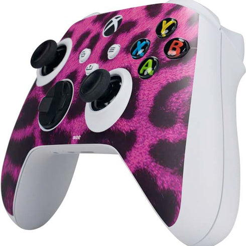 Pink Leopard Spots Xbox Series S Controller Skin