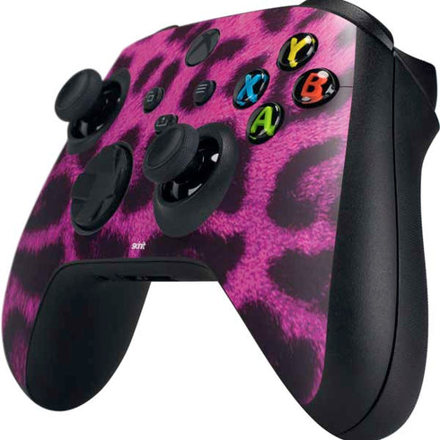 Pink Leopard Spots Xbox Series X Controller Skin