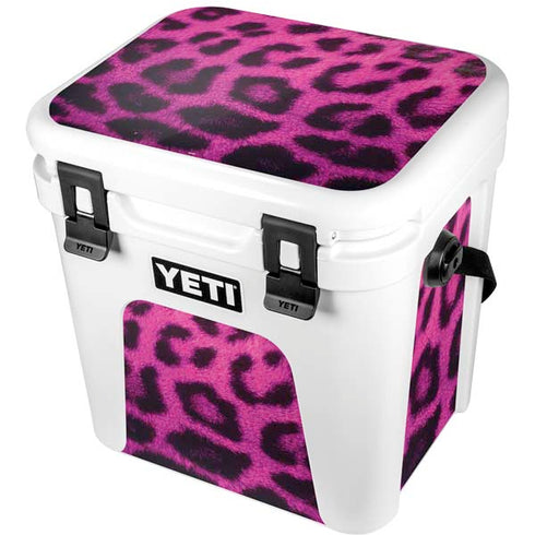 Pink Leopard Spots YETI Roadie 24 Hard Cooler Skin