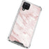 Pink Marble Galaxy A12 Clear Case
