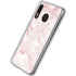 Pink Marble Galaxy A20 Clear Case