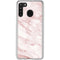Pink Marble Galaxy A21 Clear Case