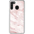 Pink Marble Galaxy A21 Clear Case