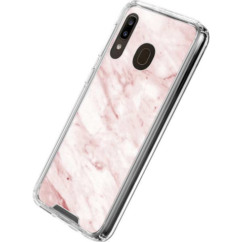 Pink Marble Galaxy A30 Clear Case