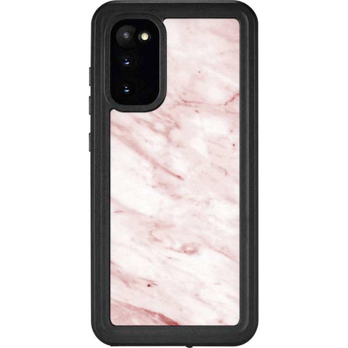 Pink Marble Galaxy S20 Waterproof Case