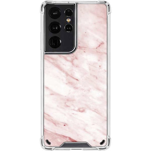Pink Marble Galaxy S21 Ultra 5G Clear Case