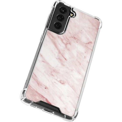 Pink Marble Galaxy S22 Plus Clear Case