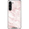 Pink Marble Galaxy S23 Clear Case
