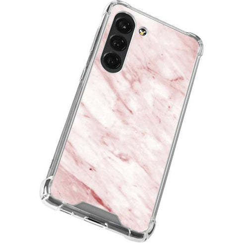 Pink Marble Galaxy S23 Clear Case