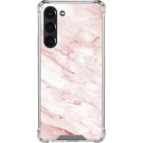 Pink Marble Galaxy S23 Plus Clear Case
