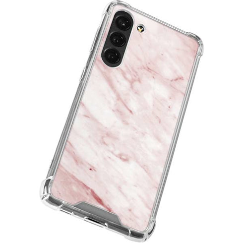Pink Marble Galaxy S23 Plus Clear Case