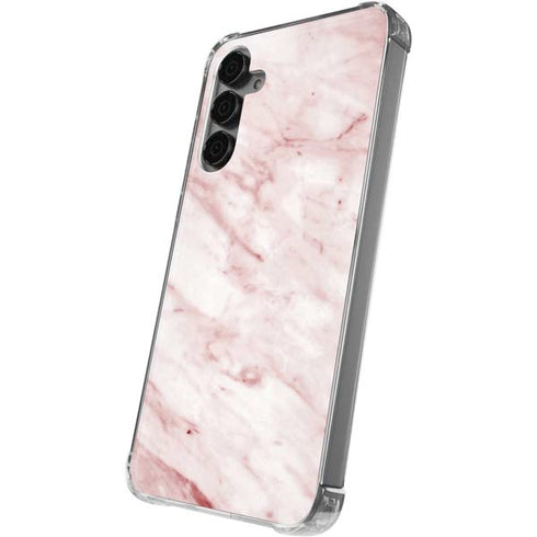 Pink Marble Galaxy S24 Plus Clear Case