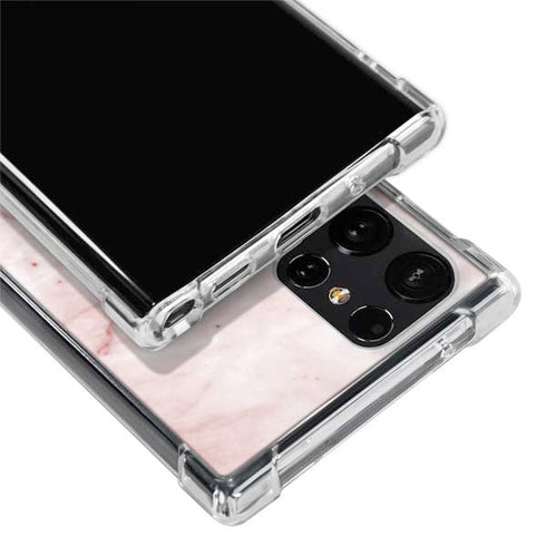 Pink Marble Galaxy S24 Ultra Clear Case
