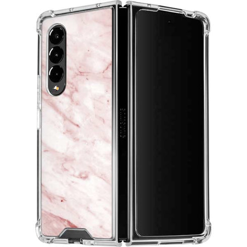Pink Marble Galaxy Z Fold4 5G Clear Case