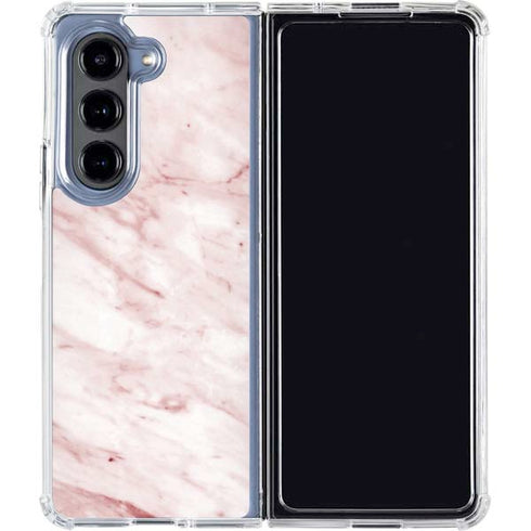 Pink Marble Galaxy Z Fold5 5G Clear Case