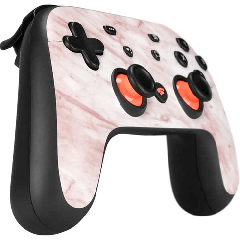 Pink Marble Google Stadia Controller Skin