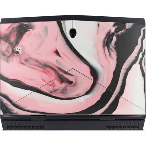 Pink Marble Ink Dell Alienware Skin