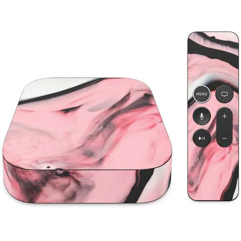 Pink Marble Ink Apple TV Skin