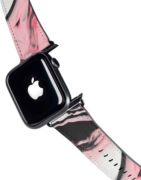 Pink Marble Ink Apple Watch Band 42-44mm