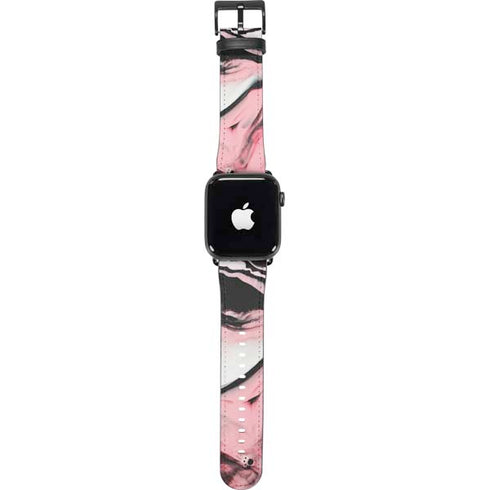 Pink Marble Ink Apple Watch Band 38-40mm