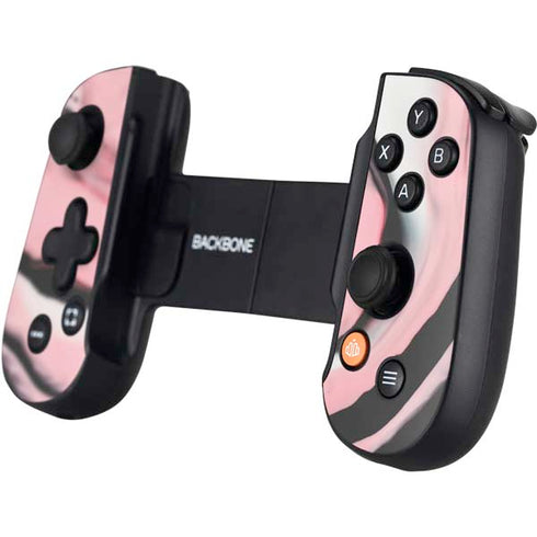 Pink Marble Ink Backbone One for iPhone Game Controller Skin