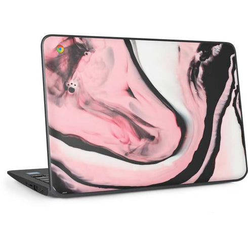 Pink Marble Ink HP Chromebook Skin
