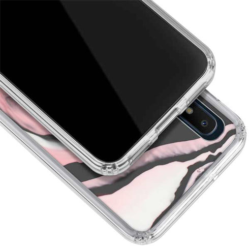 Pink Marble Ink Galaxy A10e Clear Case
