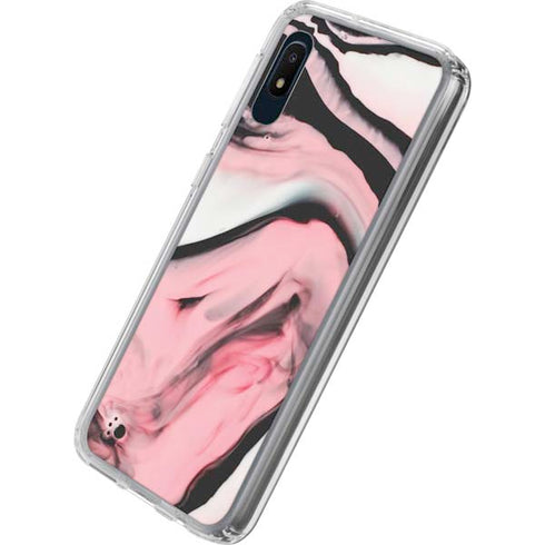 Pink Marble Ink Galaxy A10e Clear Case