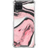 Pink Marble Ink Galaxy A12 Clear Case