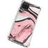 Pink Marble Ink Galaxy A12 Clear Case