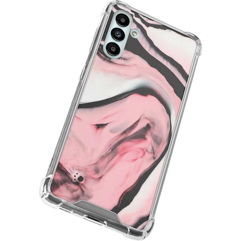 Pink Marble Ink Galaxy A13 5G Clear Case