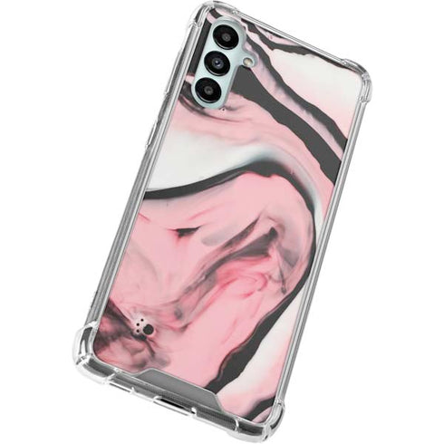 Pink Marble Ink Galaxy A14 5G Clear Case