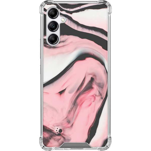 Pink Marble Ink Galaxy A15 5G Clear Case
