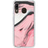 Pink Marble Ink Galaxy A20 Clear Case