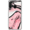 Pink Marble Ink Galaxy A21 Clear Case