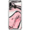 Pink Marble Ink Galaxy A30 Clear Case