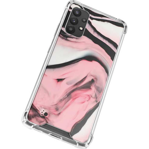 Pink Marble Ink Galaxy A32 5G Clear Case