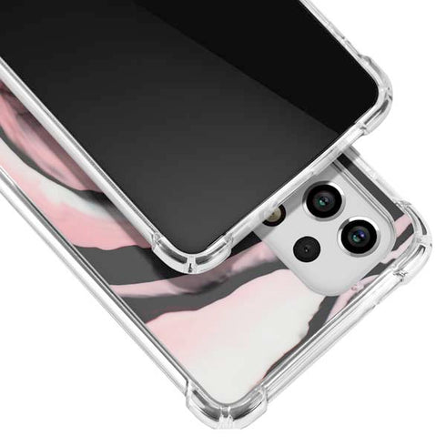 Pink Marble Ink Galaxy A53 5G Clear Case